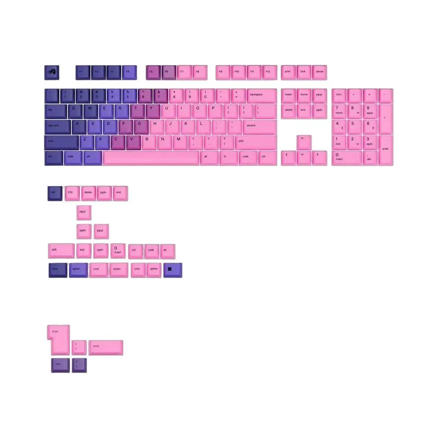Keycaps Glorious GPBT Gradient Nebula (Kapice za tastaturu)