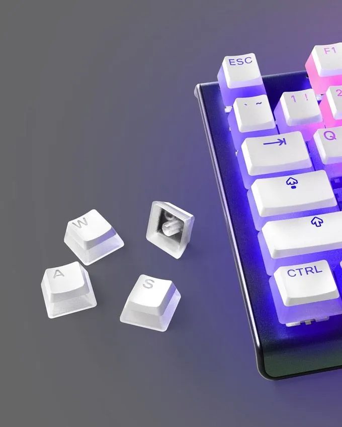 Keycaps SteelSeries - PrismCAPS - White