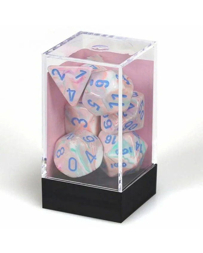 Kockice Chessex - Festive - POP Art & Blue (7)