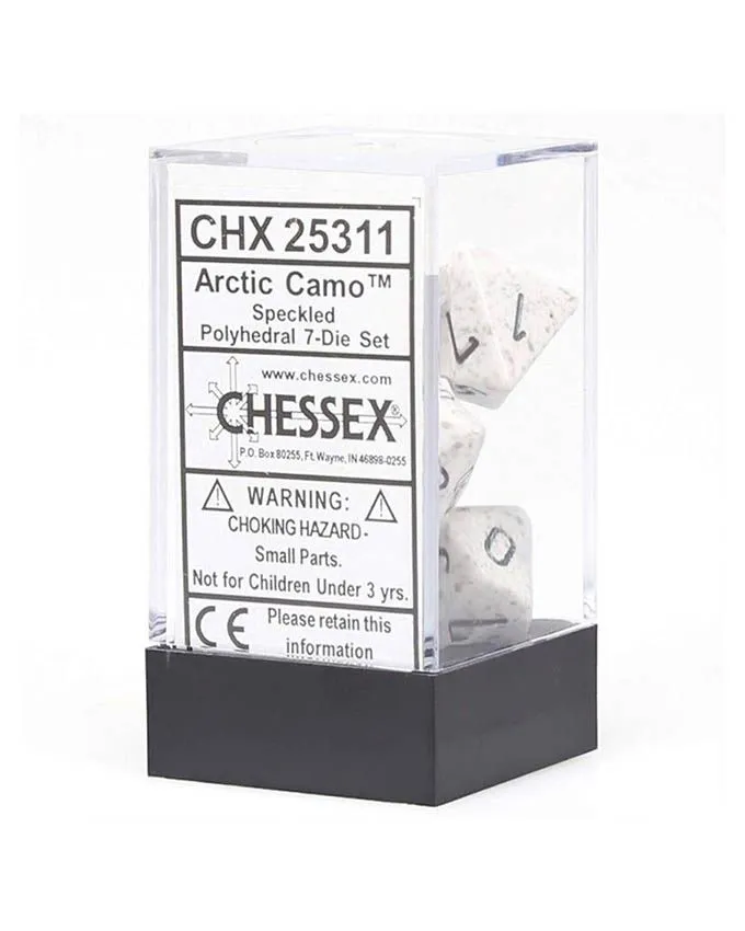 Kockice Chessex - Polyhedral - Speckled - Arctic Camo (7)