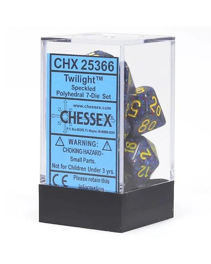 Kockice Chessex - Polyhedral - Speckled - Twilight (7)
