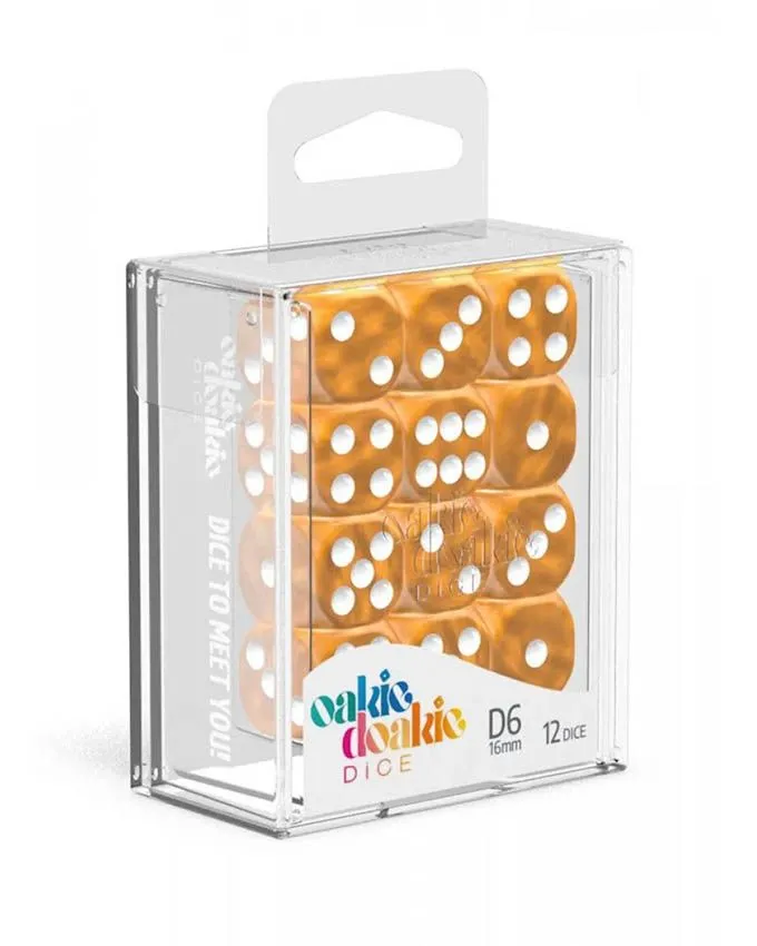 Kockice Oakie Doakie Dice D6 16 mm Translucent - Orange (12)