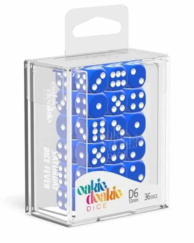 Kockice Oakie Doakie Dice D6 Dice 12 mm Solid - Blue (36)