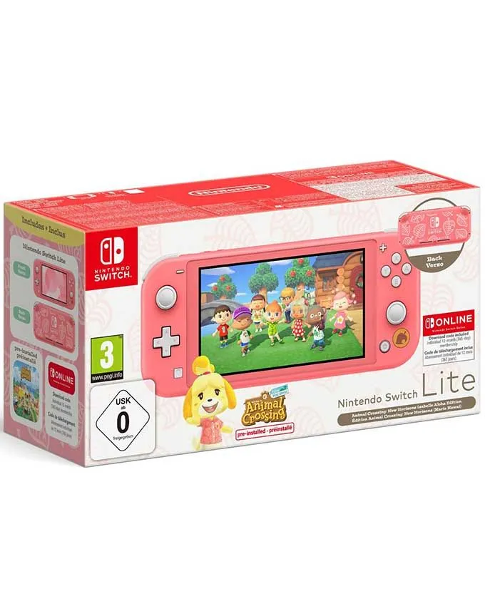 Konzola Nintendo SWITCH Lite Coral - Isabelle's Aloha Edition + 12 meseci NSO