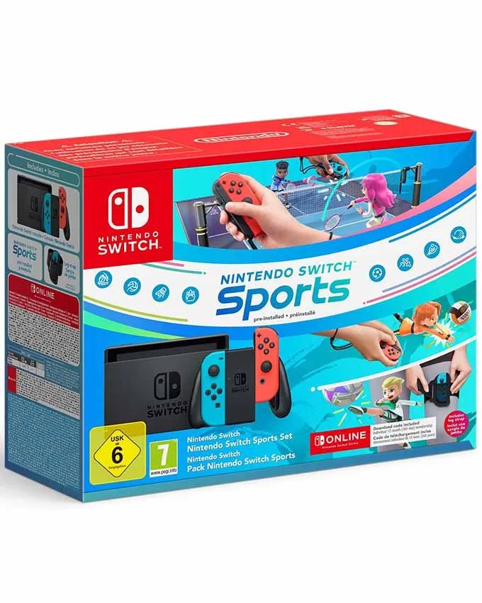 Konzola Nintendo SWITCH Red and Blue Joy-Cons + Nintendo Switch Sports + 12 meseci Nintendo Switch Online