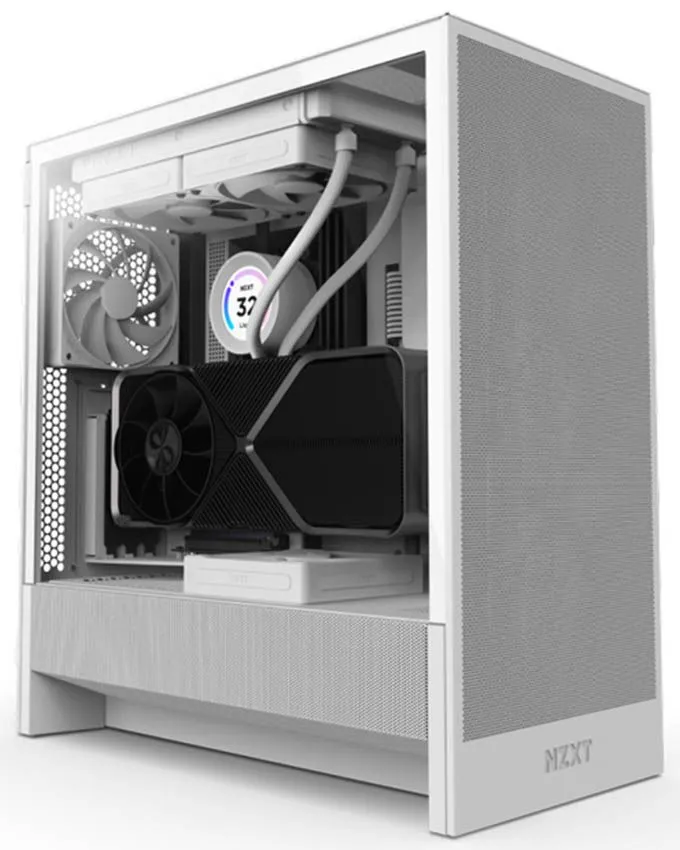 Kućište NZXT H5 Flow Gaming (CC-H52FW-01) White