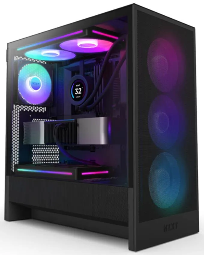 Kućište NZXT H5 Flow RGB Gaming (CC-H52FB-R1) Black