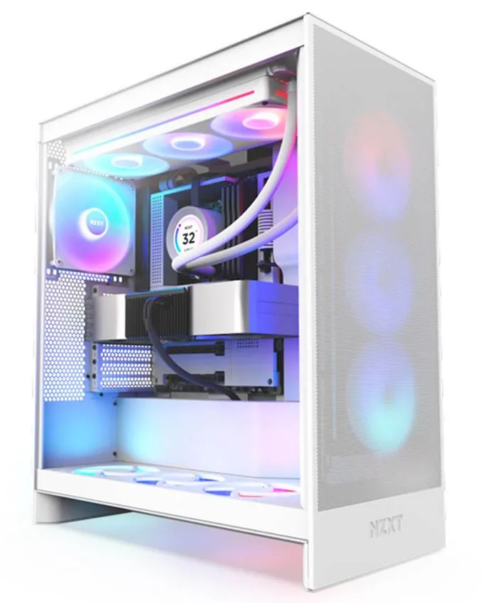 Kućište NZXT H7 Flow RGB (CM-H72FW-R1) White
