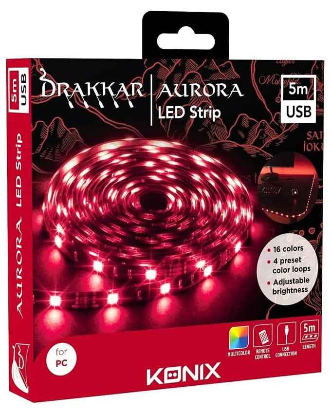 Led trake Strip Konix - Drakkar - Aurora - USB 5m