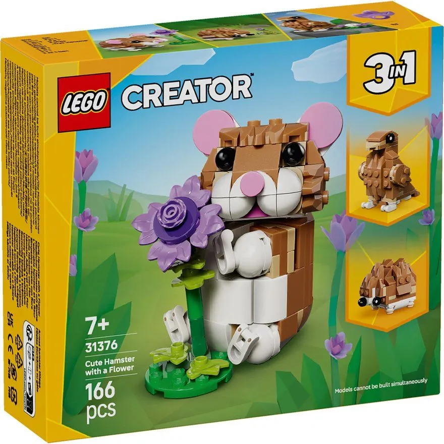 LEGO Creator 3in1 Cute Hamster with Flower 31376