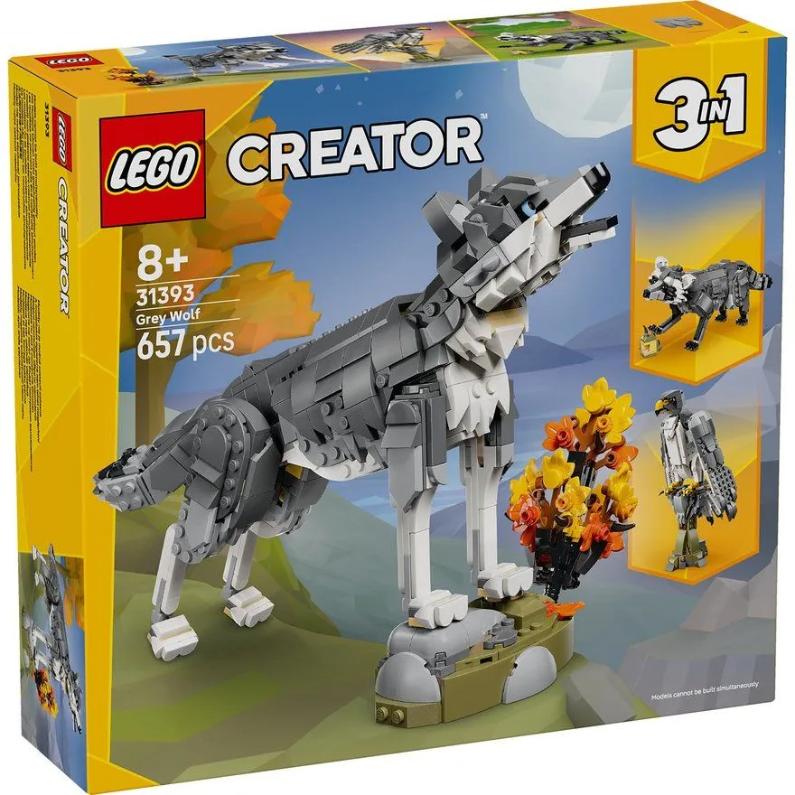 LEGO Creator 3in1 Forest Animals: Grey Wolf 31393