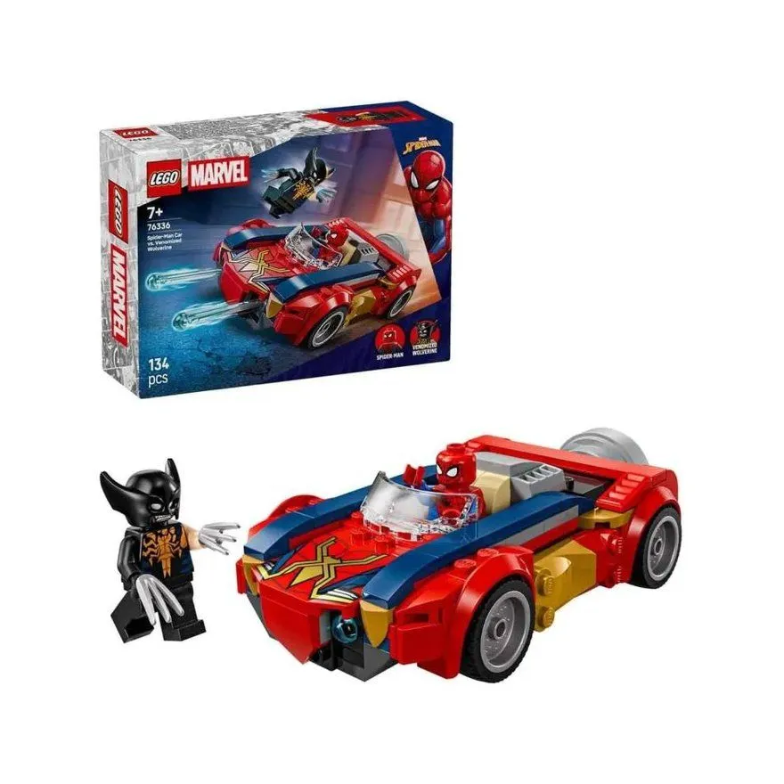 LEGO Marvel Spider-Man Car vs Venomized Wolverine 76336