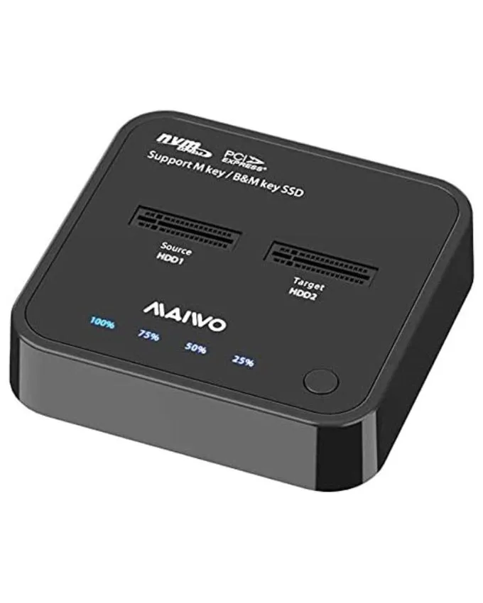M.2 SSD duplikator Maiwo Docking Station USB-C 3.2 na 2x M.2 NVMe Clone K3016P2