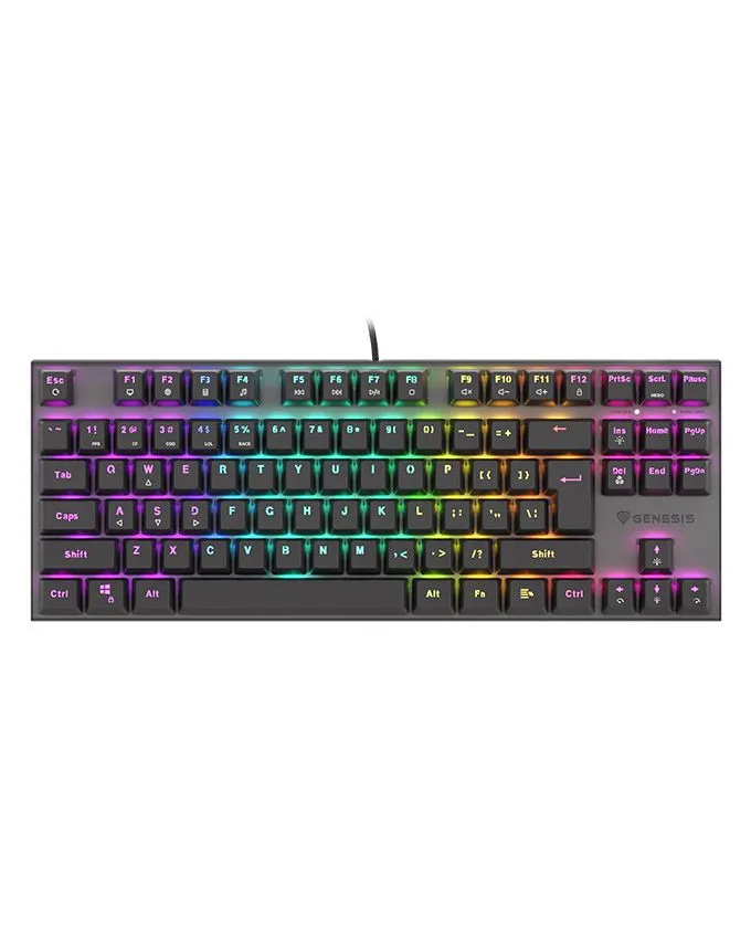 Mehanička tastatura Genesis Thor 303 Black TKL Red switch RGB