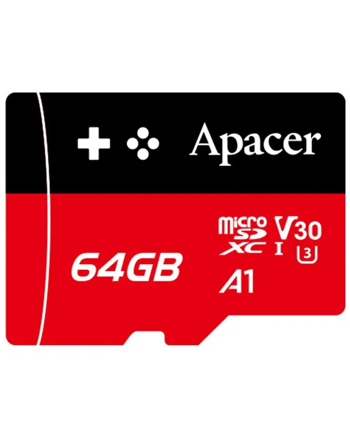 Memorijska kartica Apacer UHS-I MicroSDXC 64GB V30 AP64GMCSX10U7-RAGC