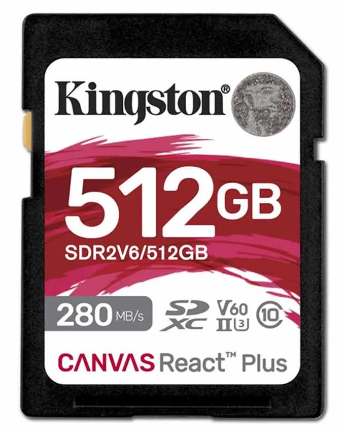 Memorijska kartica Kingston SDR2V6/512GB 512GB SDXC UHS-II 280R/150W U3 V60