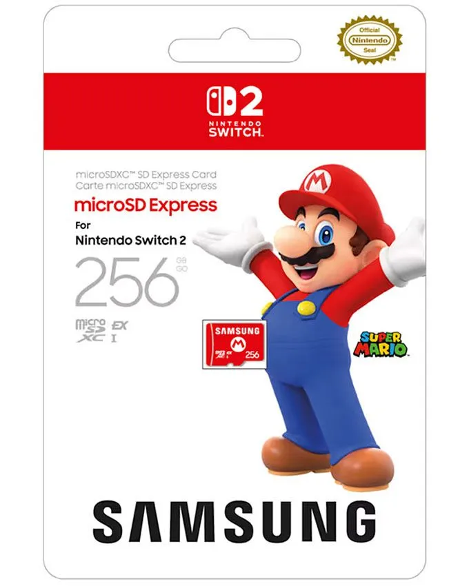 Memorijska kartica Samsung Nintendo Switch 2 MicroSD 256GB - Mario Logo