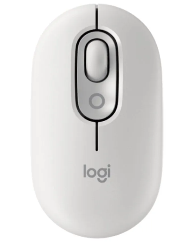 Miš Logitech Pop Mouse with Emoji Off-White
