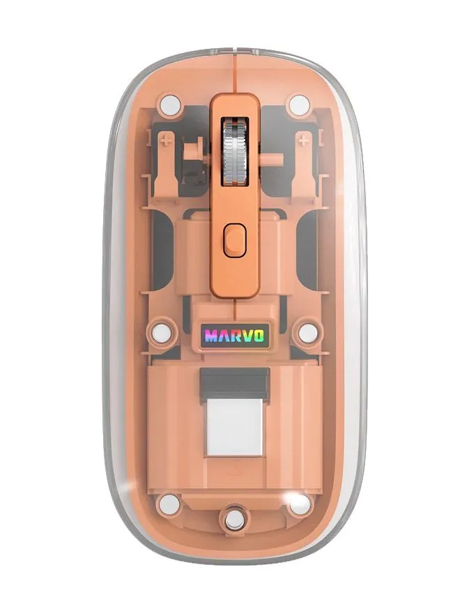 Miš Marvo Prism B10 M810W Wireless Transparent Orange