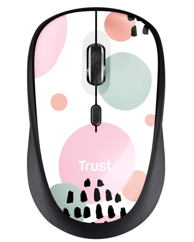 Miš Trust YVI Pink Circles Wireless