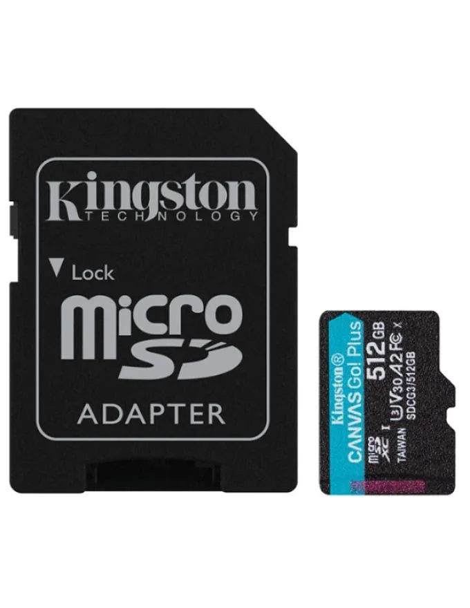 Micro SD Kingston 512GB SDCG3/512GB + Adapter
