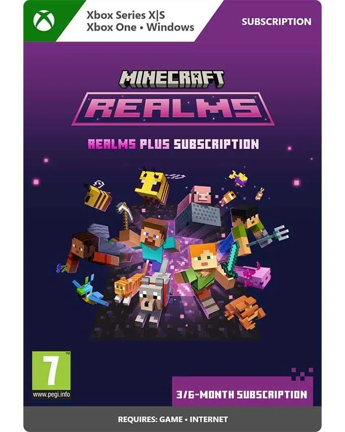 Minecraft Realms Plus  (XBOX/PC) / Digitalna pretplata