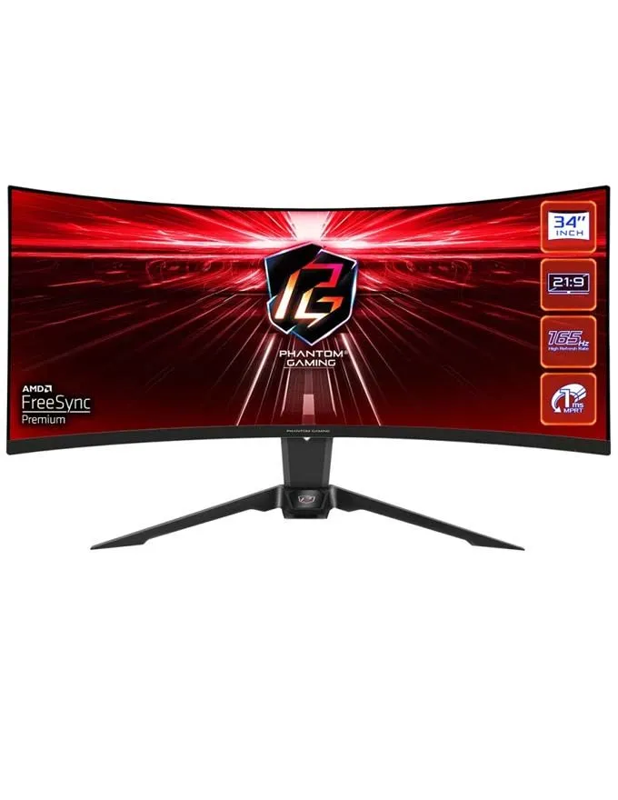 Monitor ASRock 34'' PG34WQ15R2B Gaming zakrivljen
