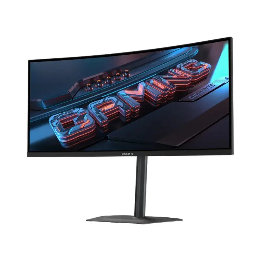 Monitor Gigabyte 34'' (GS34WQCA) 2K UWQHD+ / 120Hz / LCD / VA / HDR / Gaming / zakrivljen