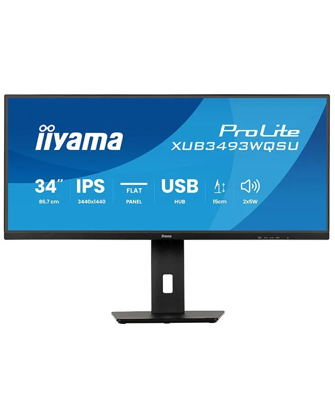 Monitor Iiyama Prolite 34'' (XUB3493WQSU-B6) 2K UWQHD+ / 120Hz / LCD / IPS