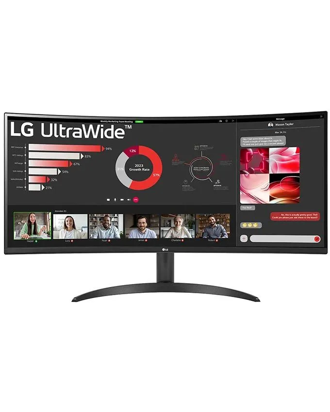 Monitor LG 34'' 34WR50QK-B UltraWide 21:9 VA zakrivljen