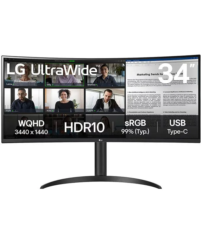 Monitor LG 34'' UltraWide 34WR55QK-B