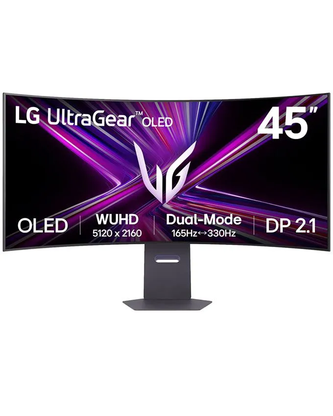 Monitor LG UltraGear 45" 45GX950A-B 5K WUHD / OLED / 165Hz - 330Hz / Gaming / zakrivljen