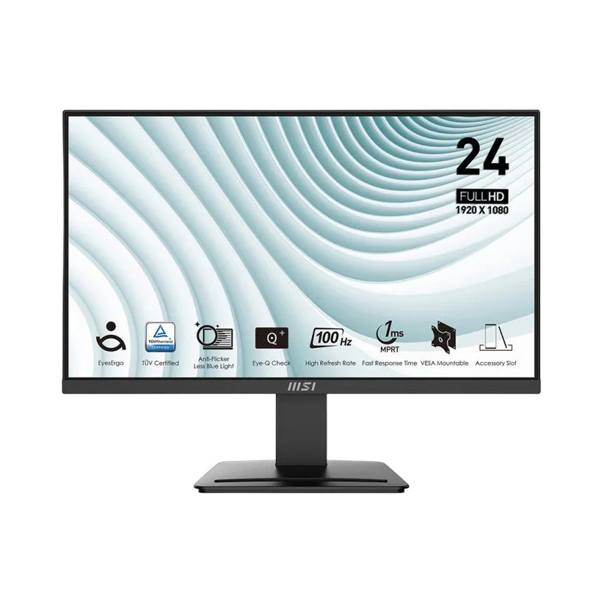 Monitor MSI 23.8'' PRO MP2412 FHD 100Hz Black
