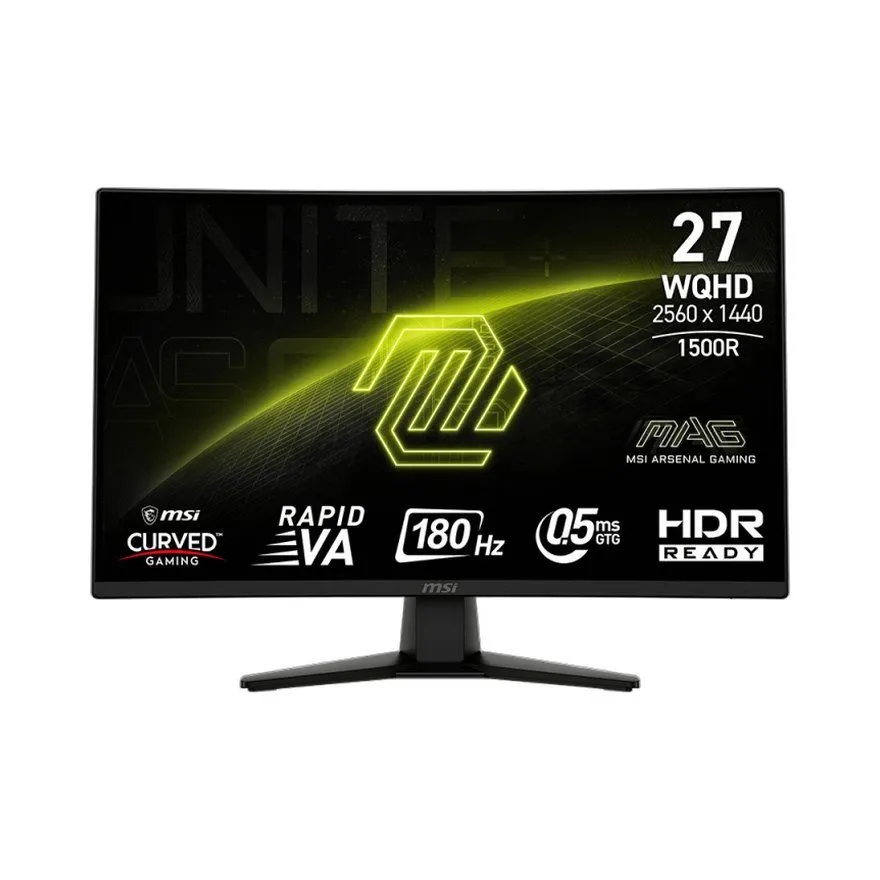 Monitor MSI 27'' MAG 274CQF 180Hz 0.5ms WQHD Curved Black