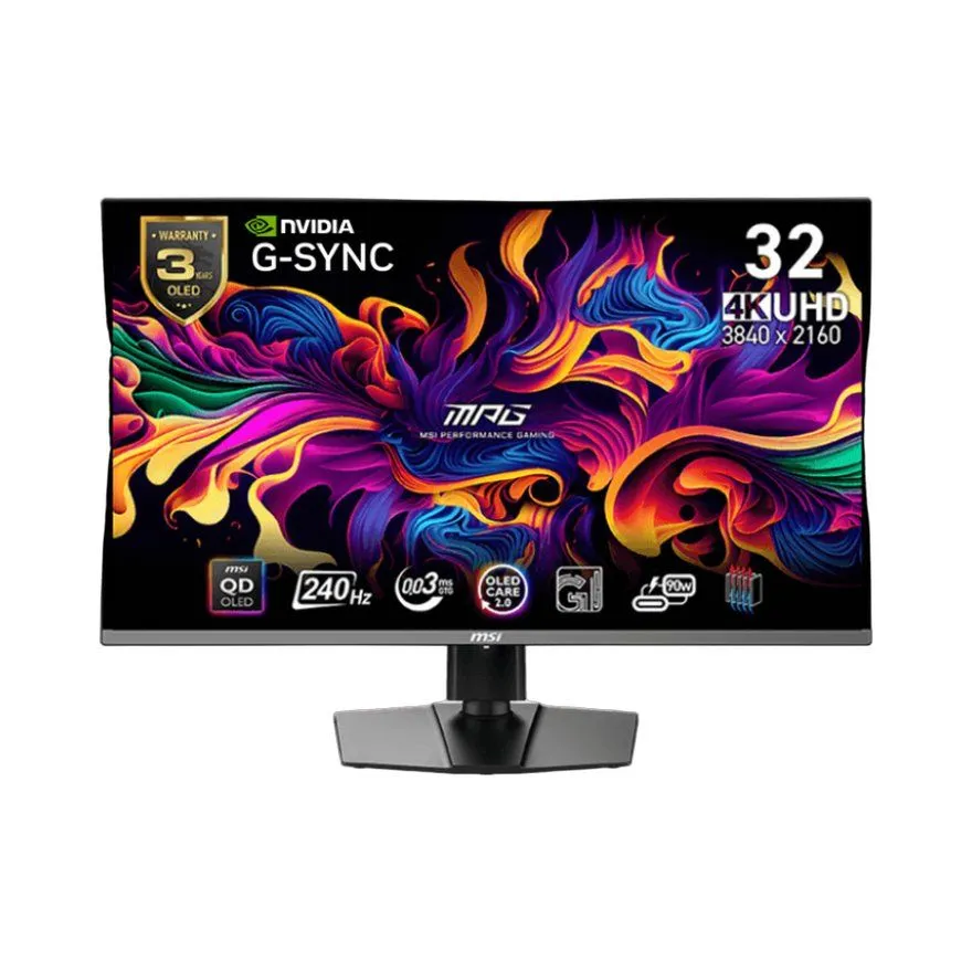 Monitor MSI 32'' MPG 321URX QD OLED 240Hz 0.03ms G-Sync USB-C Black