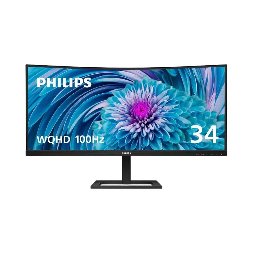 Monitor Philips 34'' (346E2CUAE/00) 2K UWQHD+ / 100Hz / LCD / VA / zakrivljen
