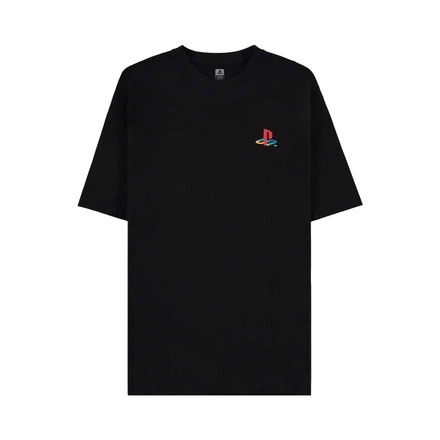 Muška majica Difuzed PlayStation Retro Back Console kratkih rukava XXL Black