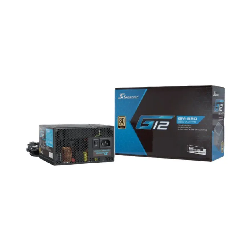 Napajanje Seasonic G12 GM-850 850W 80+ Gold Modular Black