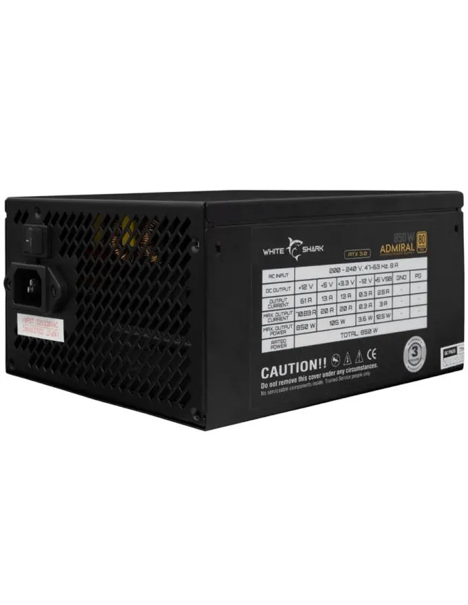 Napajanje White Shark 850W ADMIRAL  80+ Gold Modularno