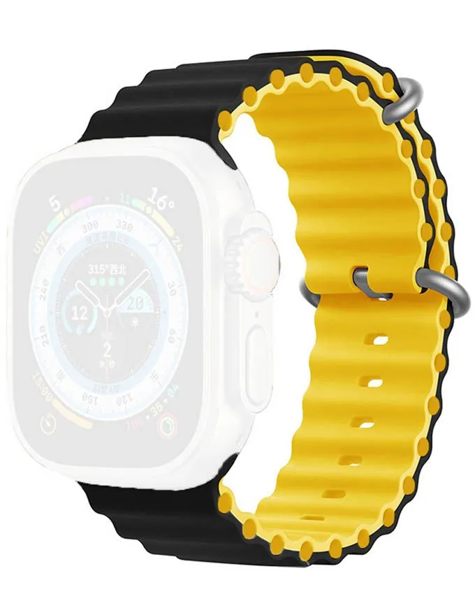 Narukvica za sat MOYE Ocean Strap Black/Yellow