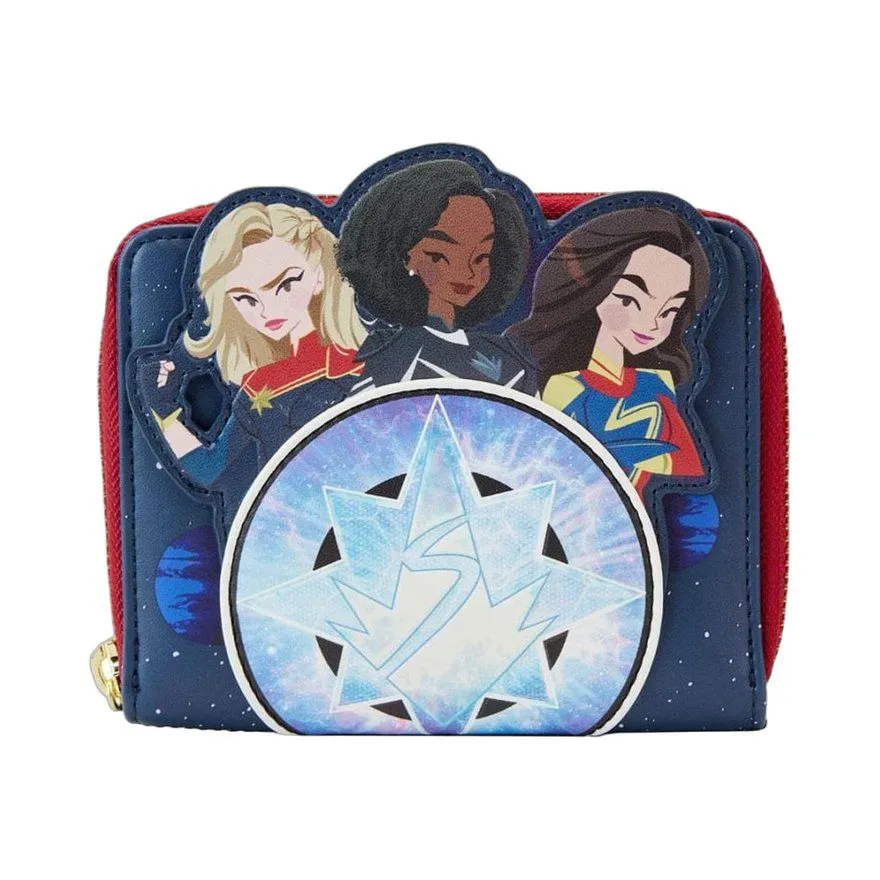 Novčanik Loungefly Marvel The Marvels Group Zip Around Wallet