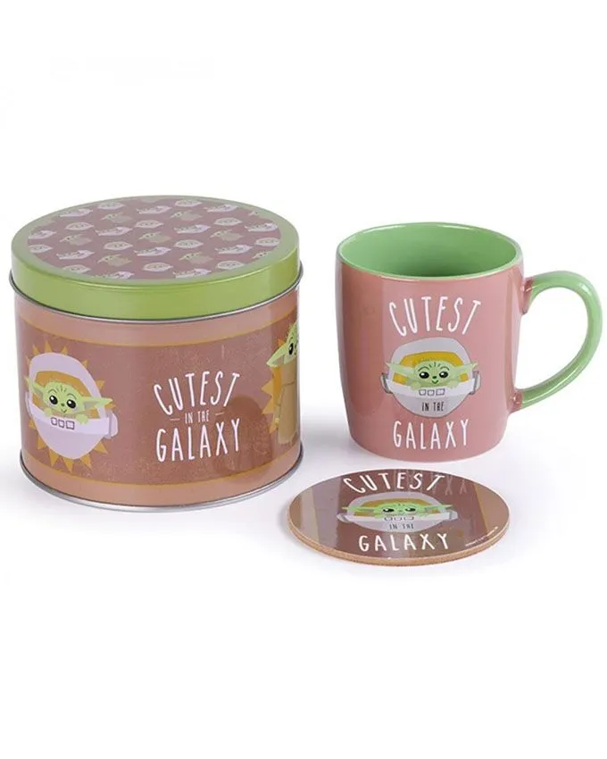 Šolja Star Wars: The Mandalorain (Cutest in The Galaxt) Mug Tin Set