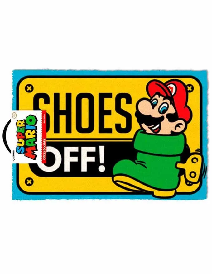 Otirač Super Mario - Shoes Off Doormat