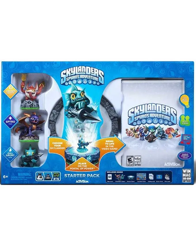 PCG Skylanders Starter Pack (igra + portal + Trigger Happy + Spyro + Gill Grunt)