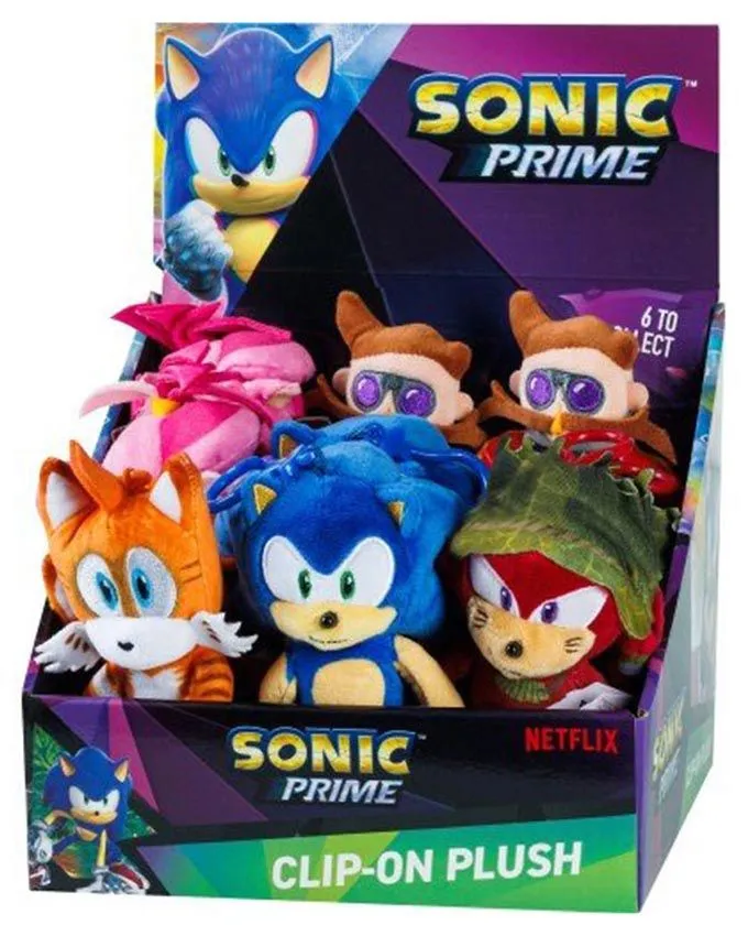Plišana igračka Sonic Prime Clip On Plush Character (15Cm) (S1)
