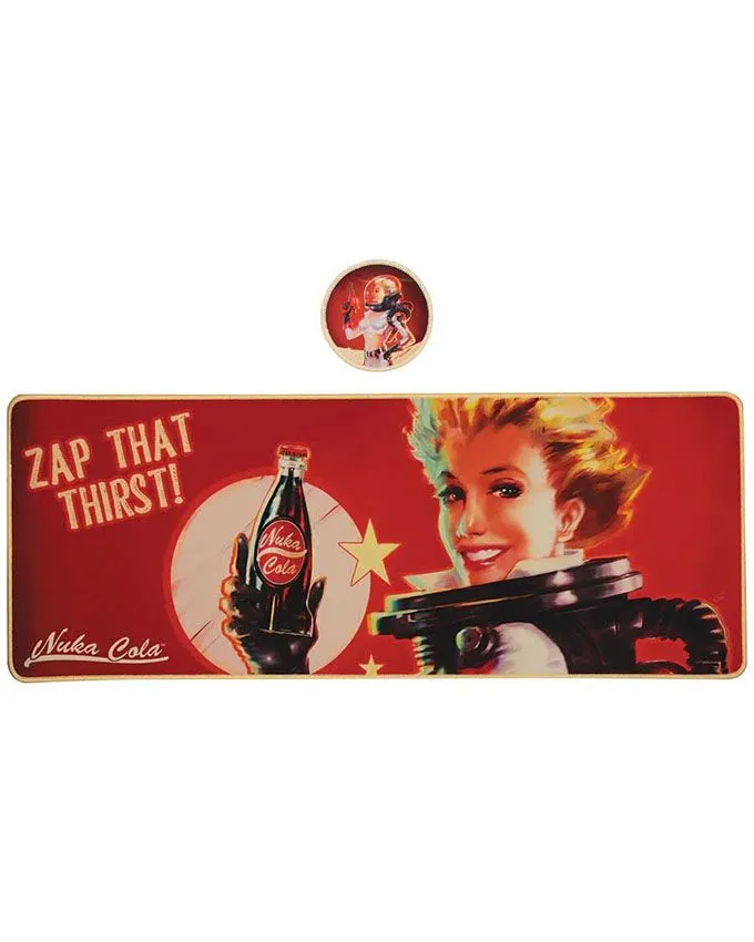 Podloga Fanattik Fallout Nuka-Cola XL Desk Pad and Coaster Set