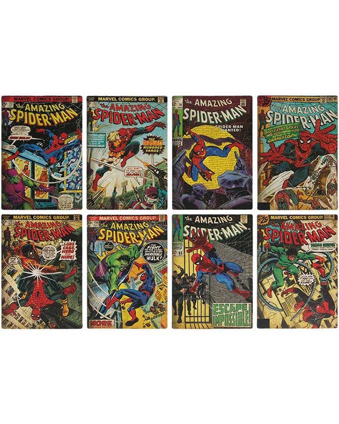 Podmetači Paladone - Spiderman Comic Book Coasters