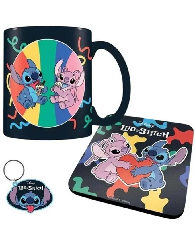 Poklon set Lilo & Stitch (You're my fave) Mug Coaster Keychain Gift Set