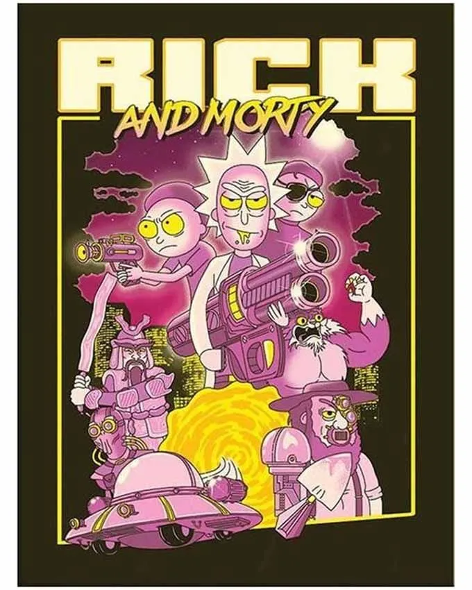 Poster LX - Rick and Morty (80S Action Movie)