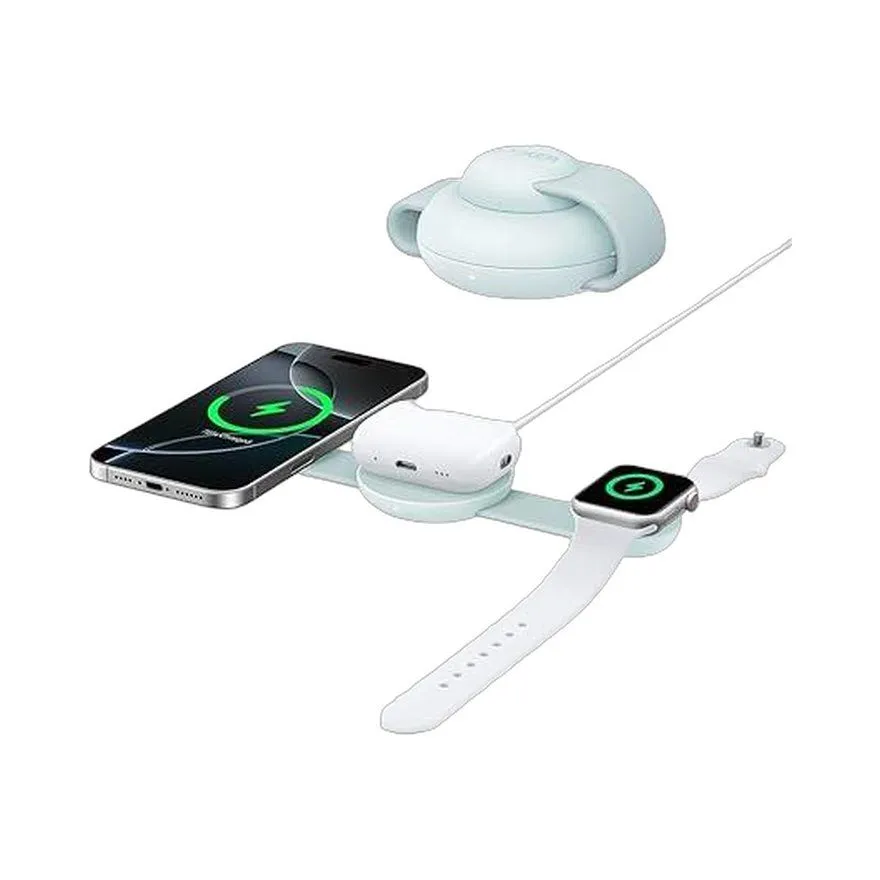 Power Bank Anker MagGo 3-in-1 Foldable Pad Green